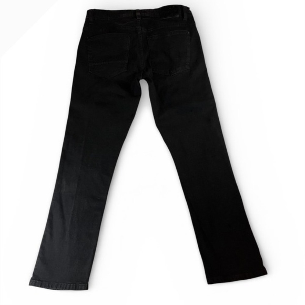 Level 99 Straight Leg Jeans Womens 32/30‎ Black Good Denim Mid Rise Classic - Picture 3 of 5